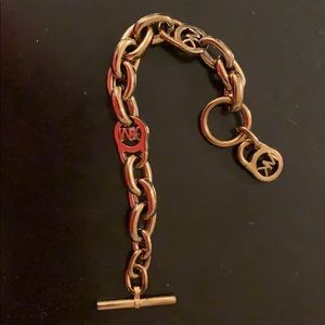 Michael Kors chunky faux gold bracelet